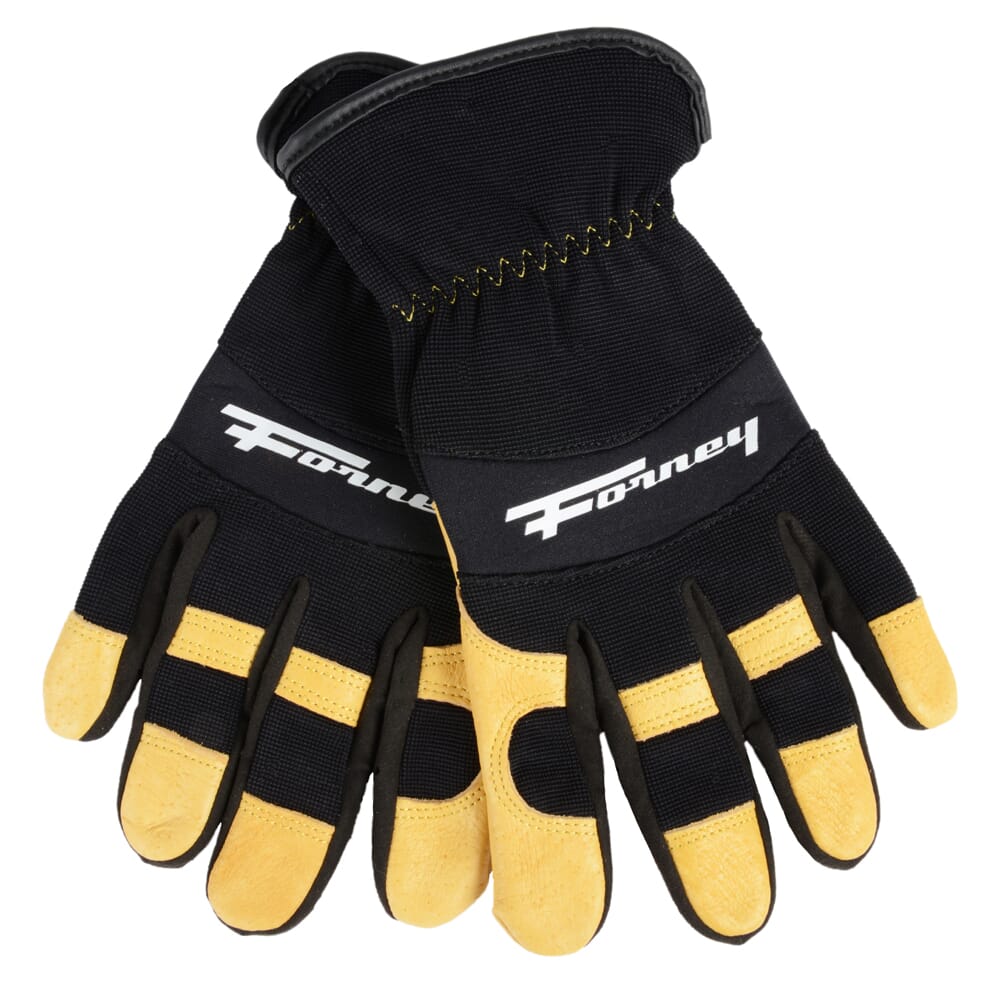 Premium Pigskin Leather Utility Work Gloves (Men's XL)